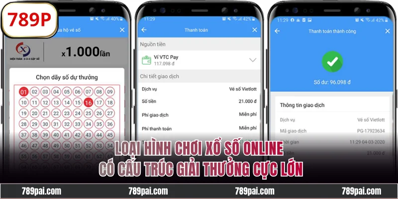 Loại hình chơi xổ số online có cấu trúc giải thưởng cực lớn